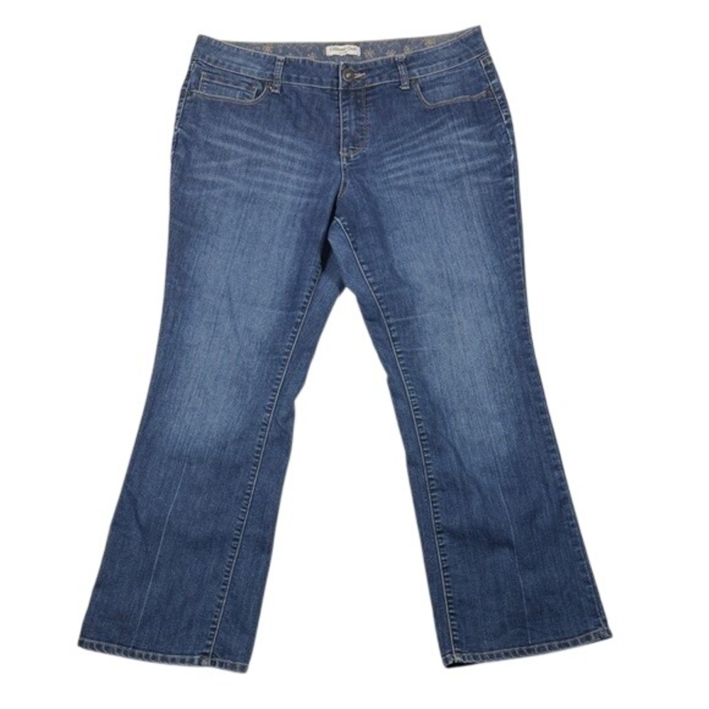 Coldwater Creek‎ City Fit Blue Bootcut Jeans Womens 14P Medium Wash Stretch P14